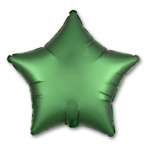 Шар Звезда 46 см, зеленая Сатин Emerald