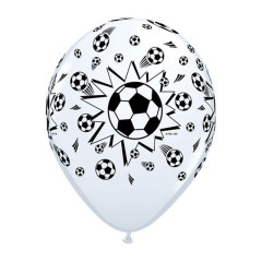 Латексный шар "Мяч футбольный White"