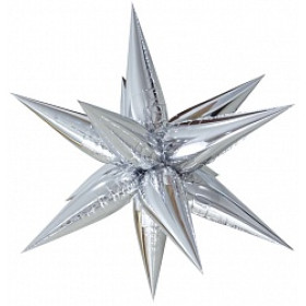 Шар-фигура Звезда составная, серебро