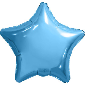 ﻿Шар Звезда 81 см, голубая