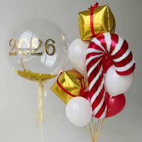 Композиция из шаров "Волшебный Новый год"