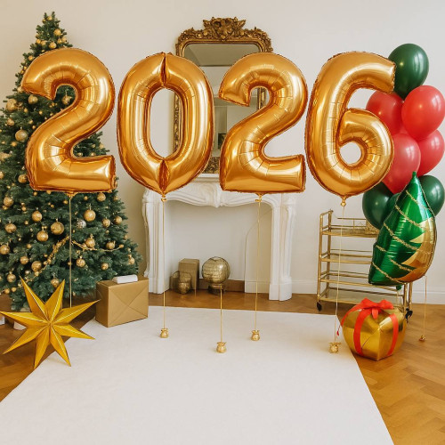 Композиция из шаров "Новогоднее веселье"