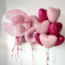 Композиция из шаров "Яркое восемнадцатилетие"