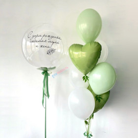 Композиция из шаров "Любимой маме"