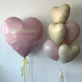 Композиция из шаров "Нежность для доченьки"
