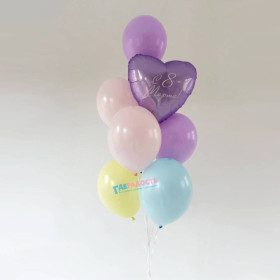 Фонтан из шаров "Легкость весны"