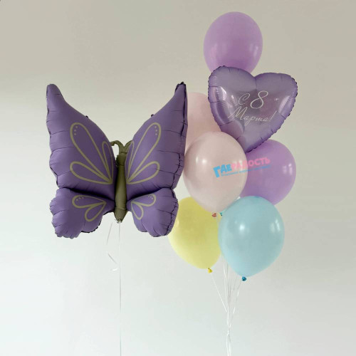 Композиция из шаров "Радужный март"