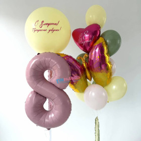 Композиция из шаров "Весеннее очарование"