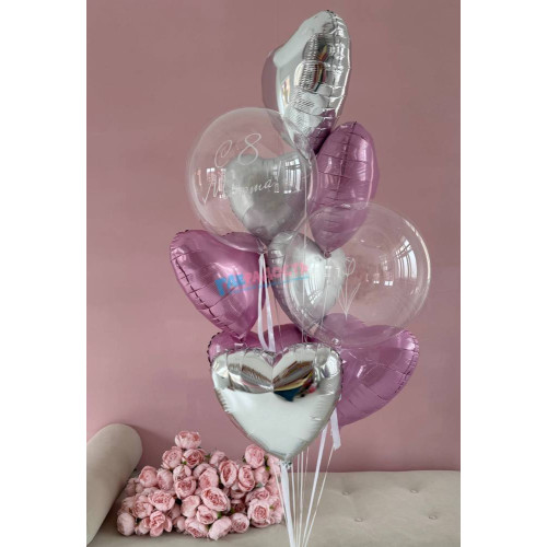 Фонтан из шаров "Дыхание весны"