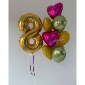 Композиция из шаров "Яркие мечты"