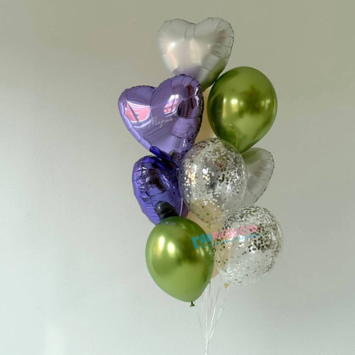 Фонтан из шаров "Комплимент весне"