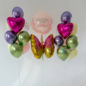 Композиция из шаров "Теплые слова"