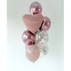 Фонтан из шаров "Дары весны"