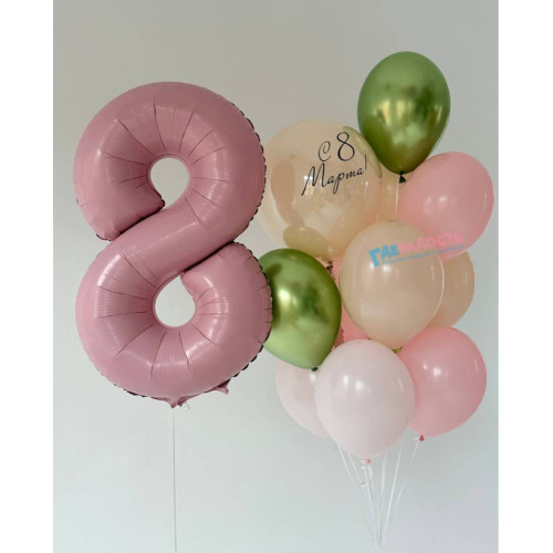 Композиция из шаров "Цветущая весна"