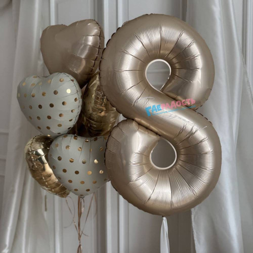 Композиция из шаров "Сияние весны"