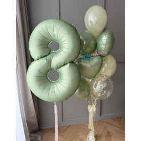 Композиция из шаров "Аромат весны"