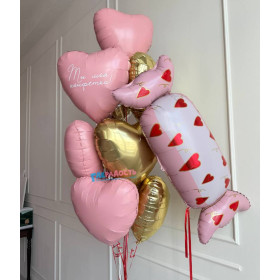 Композиция из шаров "Ты моя конфетка"