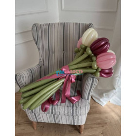 Тюльпаны из шаров "Весенние оттенки", 11 шт