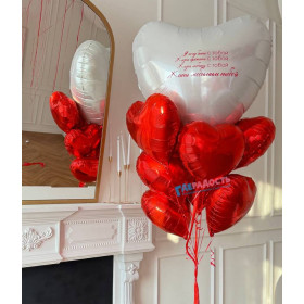 Фонтан из шаров "Секрет любви"