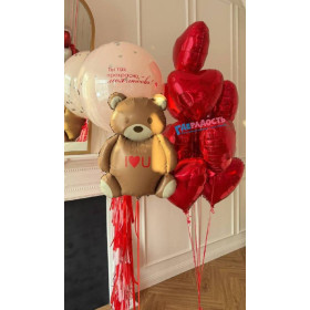 Композиция из шаров "Романтический сюрприз"
