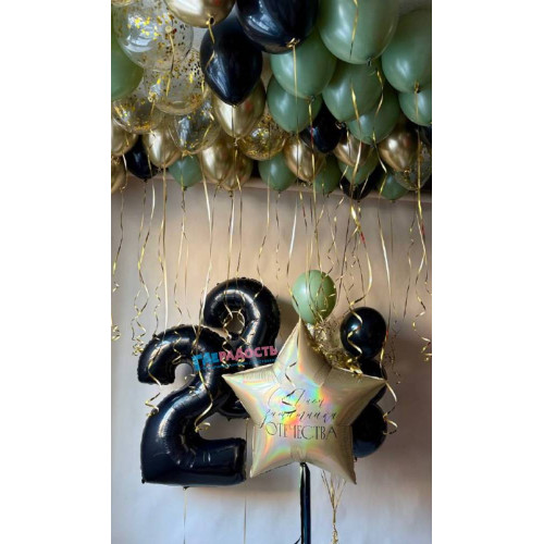 Композиция из шаров "Мужество и честь"