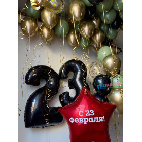 Композиция из шаров "Февральский дух"