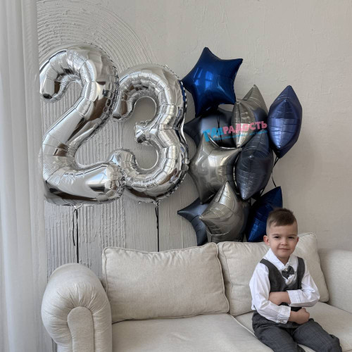 Композиция из шаров "Тёмная гавань"