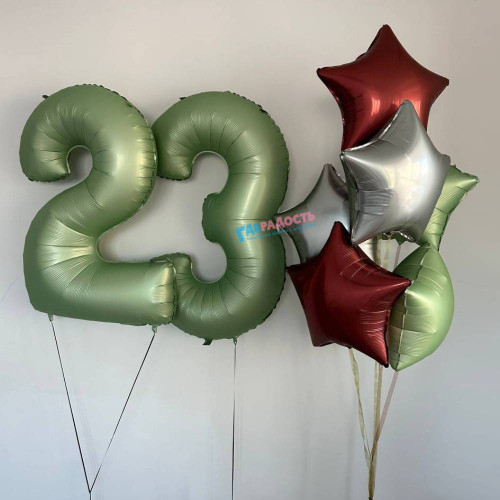 Композиция из шаров "Курс — на праздник"