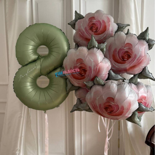Композиция из шаров "Весенний сад"