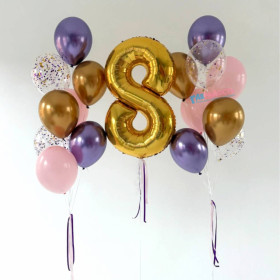 Композиция из шаров "Весенние краски"