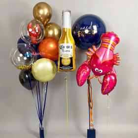 Композиция из шаров "Пивной улов"