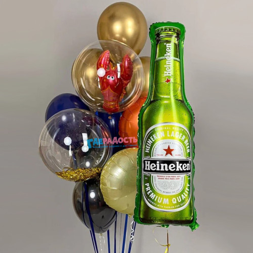 Композиция из шаров "Мужской пивной сет"