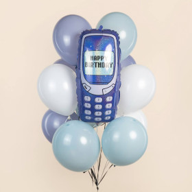 Букет из шаров "Кнопочный телефон"