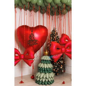 Композиция из шаров "Новогоднее признание"