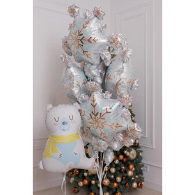 Композиция из шаров "Полярный мишка"