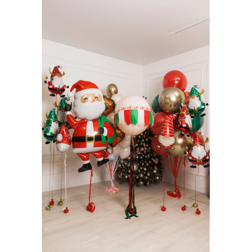 Композиция из шаров "Новогодняя компания"