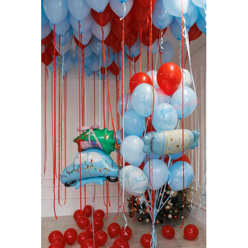 Композиция из шаров "Доставка под елочку"