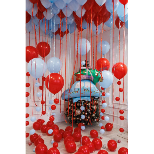 Композиция из шаров "Новогодняя роса"