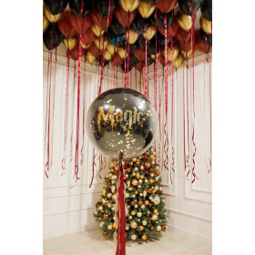 Композиция из шаров "Магия под елочку"