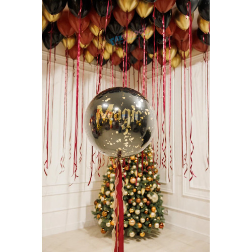 Композиция из шаров "Магия под елочку"