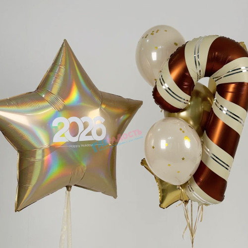 Композиция из шаров "Время 2026"