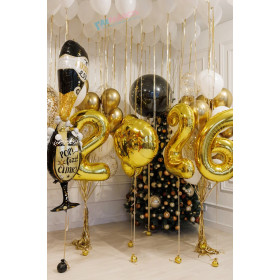 Композиция из шаров "Шикарный Новый год"