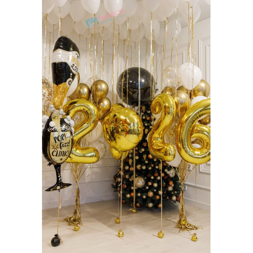 Композиция из шаров "Шикарный Новый год"