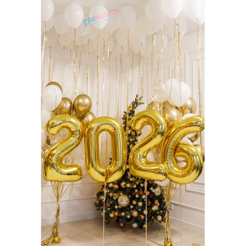 Композиция из шаров "На пороге Нового года"