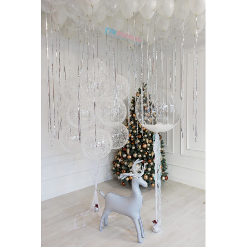 Композиция из шаров "Снежное настроение"