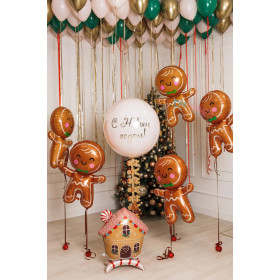 Композиция из шаров "Новогодние пряники"