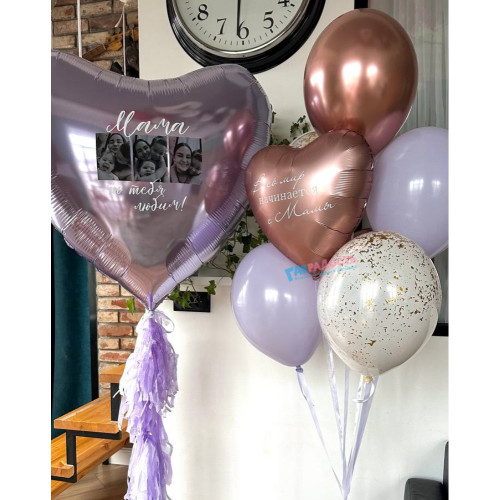 Композиция из шаров "Весь мир начинается с мамы"