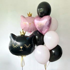 Композиция из шаров "Милые кошечки"