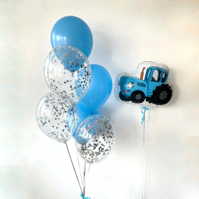 Композиция из шаров "Любимый трактор"