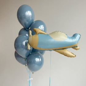 Композция из шаров "Самолетик"